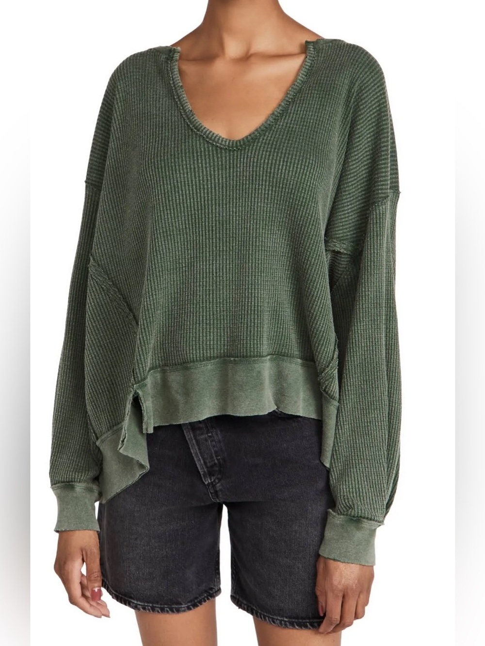We The Free Buttercup Thermal Top Green Size Small - Picture 9 of 9